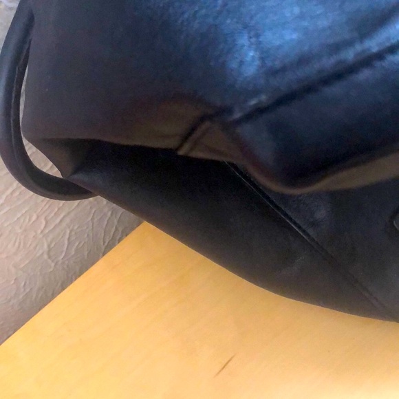 EUC - Coach Black Satchel with Pleated Detailing - Picture 8 of 9